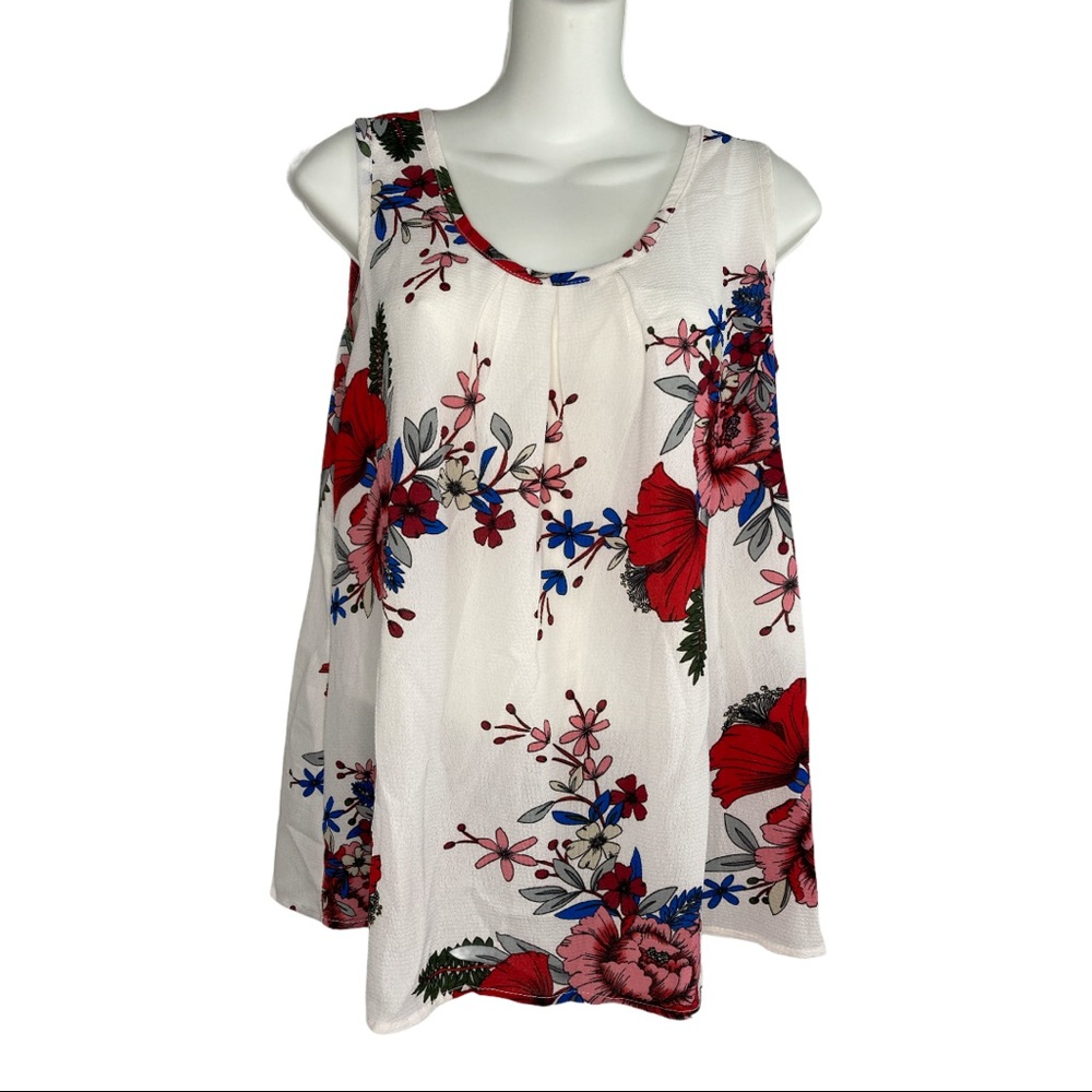 Zeagoo Floral Sleeveless Top